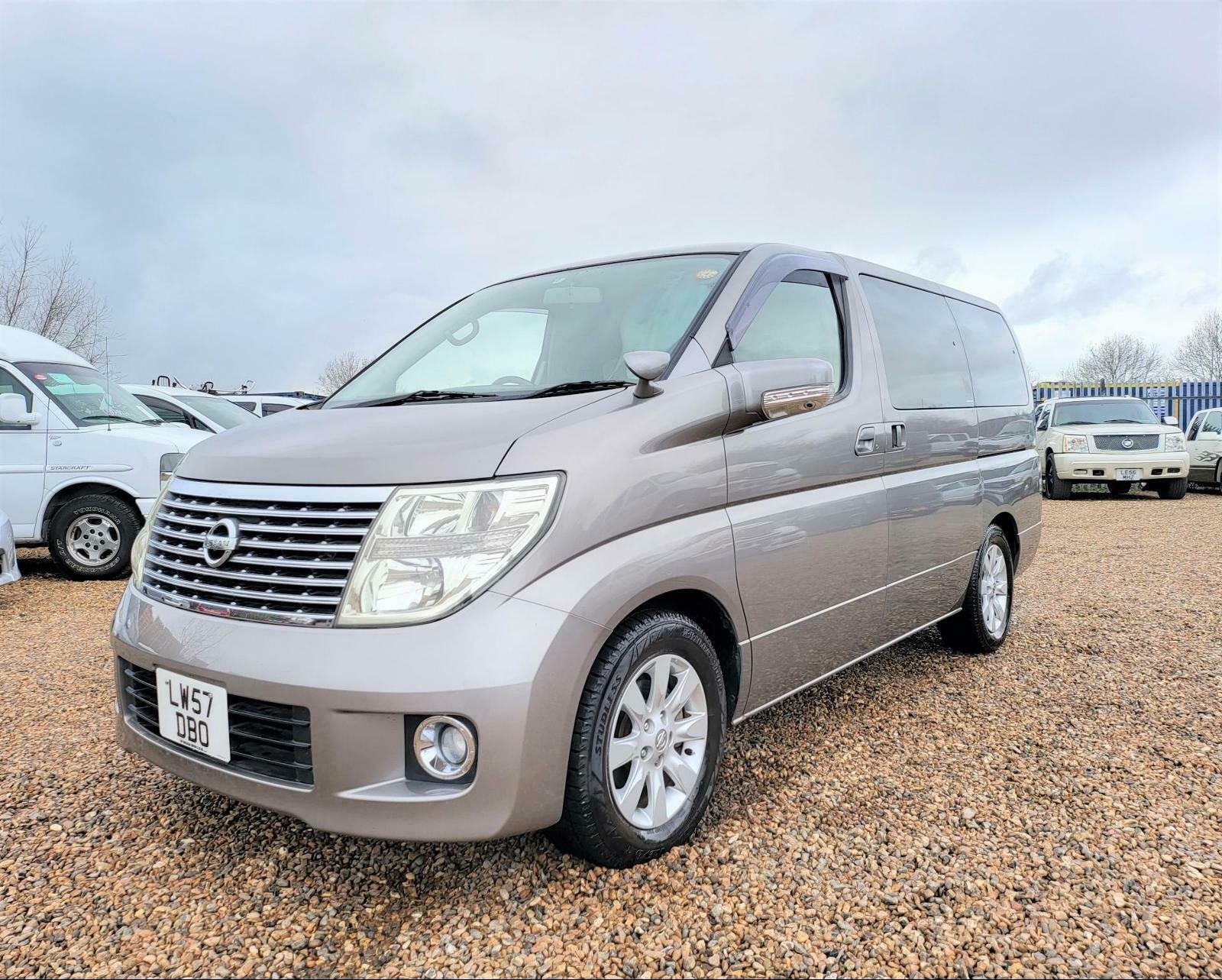 2008 NISSAN ELGRAND 3.5 V6 AUTOMATIC 8 SEATER GREY ULEZ free