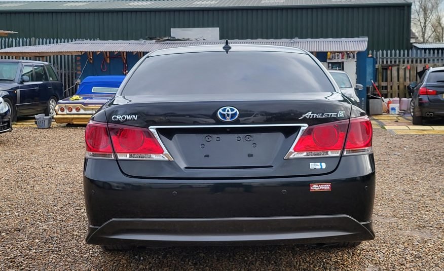 FRESH IMPORT 2013 TOYOTA CROWN HYBRID 2.5 AUTOMATIC LEATHER BLACK ULEZ FREE