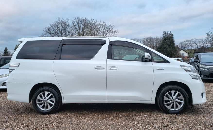 2013 FRESH IMPORT TOYOTA VELLFIRE ALPHARD HYBRID AUTOMATIC 7 SEATER ULEZ FREE